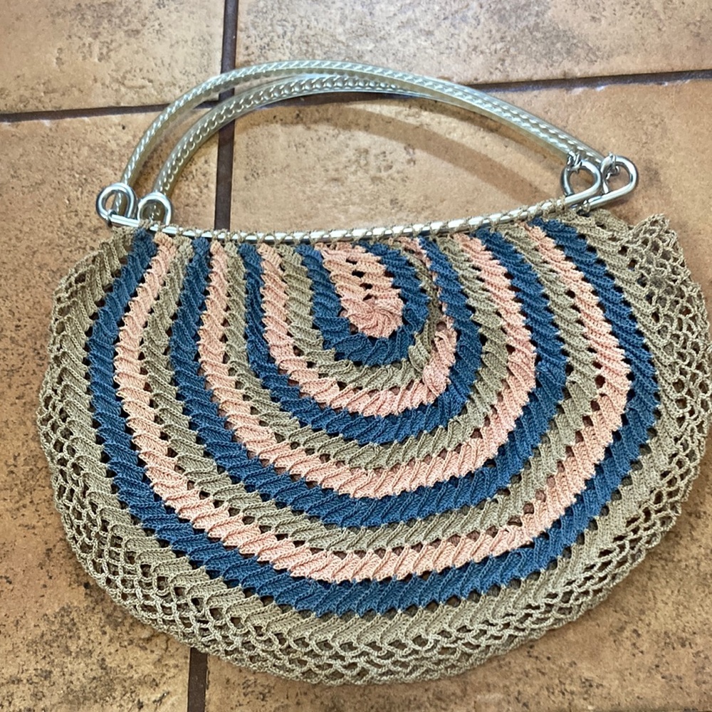 Vintage Handmade Crochet Handbag 70’s